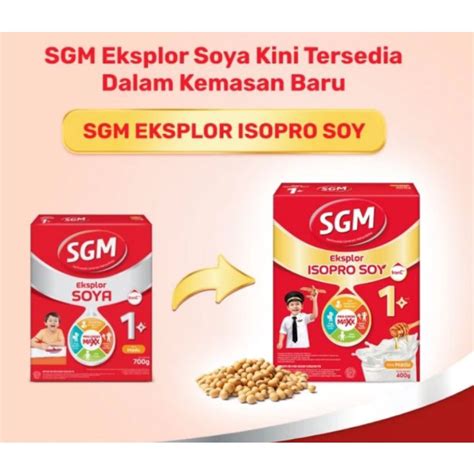 Jual SUSU SGM EKSPLOR SOYA KEMASAN BARU RASA VANILLA 1 5TAHUN Shopee