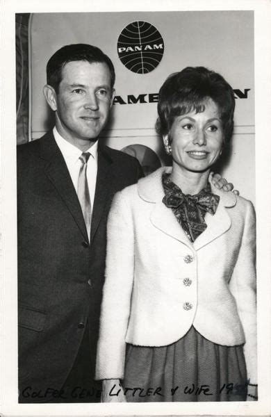 Golfer Gene Littler & Wife 1956 Postcard