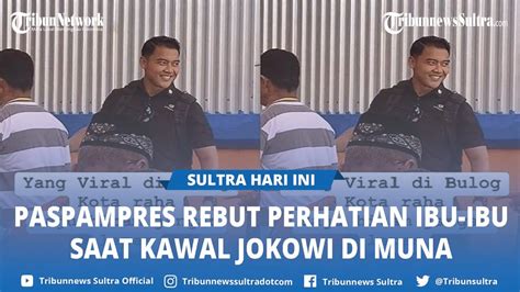 Video Viral Paspampres Rebut Perhatian Ibu Ibu Saat Kawal Presiden