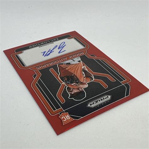 Zac Lowther 2022 Prizm Red Rookie Auto RA ZL Baltimore Orioles 9 99 RC