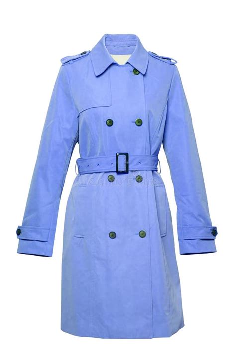 Woman Trench Coat A Luxurious And Stylish Elegant Female Light Blue