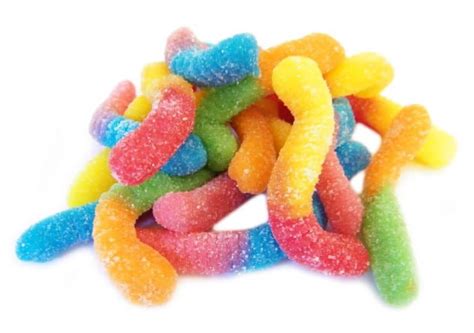 Albanese Gummi Worm Large Neon Sour Bulk 2 04kg Pacific Distribution