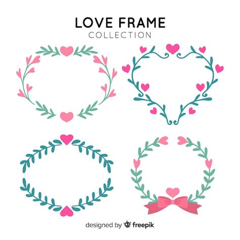 Free Vector Love Frame Collection