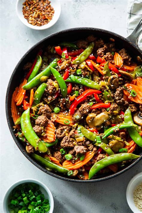 Ground Beef Stir Fry Paleo Whole Healthy Ground Beef Ground