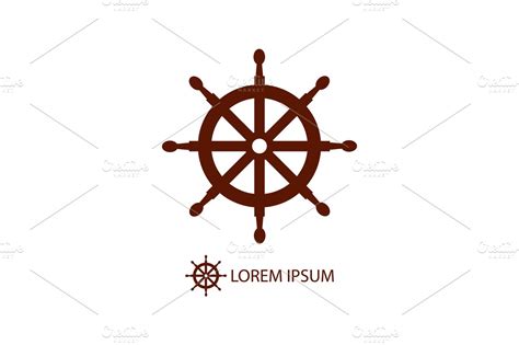 Helm as logo on white | Illustrator Graphics ~ Creative Market