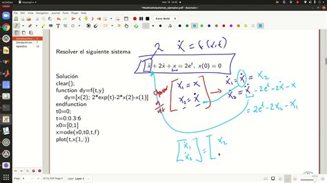 Solución De Ecuaciones Diferenciales En Matlab Y Scilab Youtube