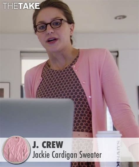 Kara Danvers Supergirl S Pink J Crew Jackie Cardigan Sweater From