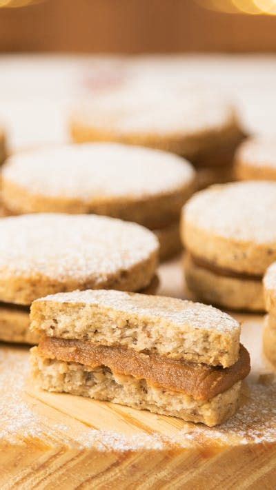 Alfajorcitos De Nuez Y Dulce De Leche Receta Alfajores Receta