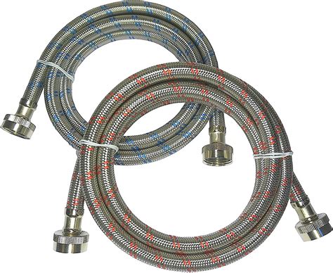 Amazon Premium Stainless Steel Washing Machine Hoses Ft Burst