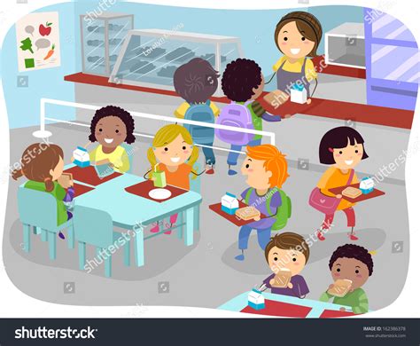 canteen cartoon royalty    stock images shutterstock