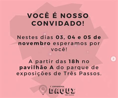 Três Passos Expofeira Daqui abre programação a partir das 18h nesta