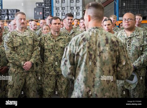 Commodore Task Force Ctf Capt Jim Mcgovern Speaks To Sailors