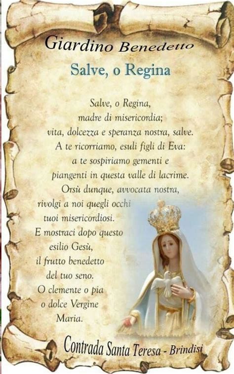 Salve O Regina Preghiere A Immagine Da Mandare GesuTiAma It