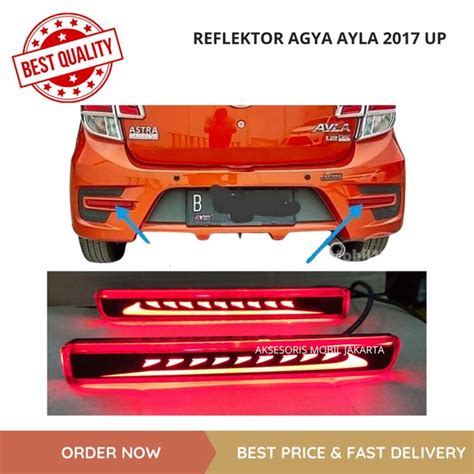 Jual Lampu Reflektor Bumper Belakang Mobil Agya Ayla Up Di Lapak