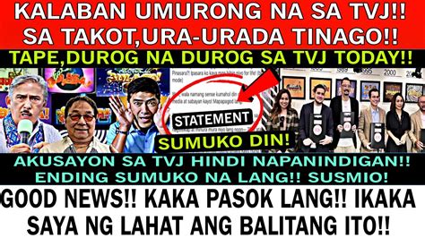 Shockkalaban Sumuko Na Agad Sa Tvj Good News Ikakasaya Ito Ng Lahat