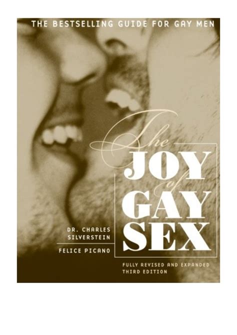 2006 The Joy Of Gay Sex Revised And Expanded Third Edition Pdf By