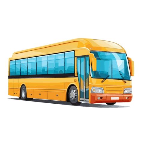 Bus Vector On A Background Premium Ai Generated Vector