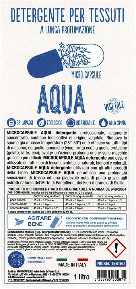 Detergente Microcapsule Aqua Lavaverde