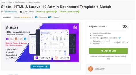 Skote Angular 16 Admin Dashboard Template Sketch