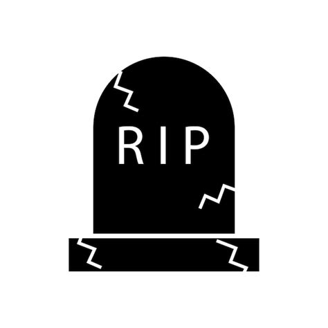 Premium Vector Tombstone Icon Vector