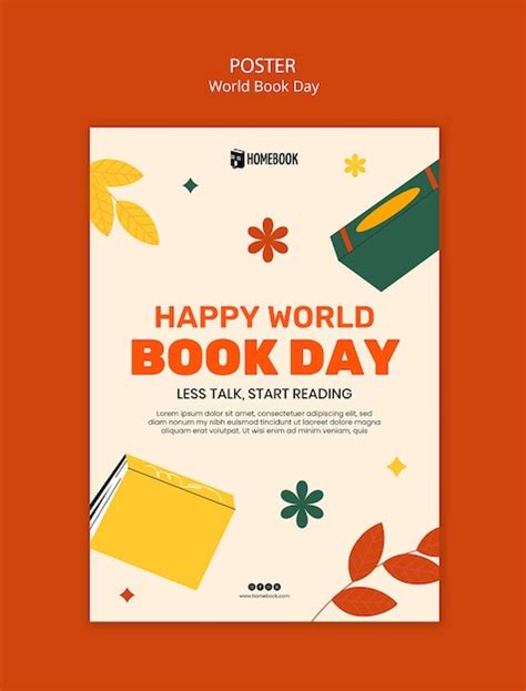 Free Psd World Book Day Celebration Poster Template