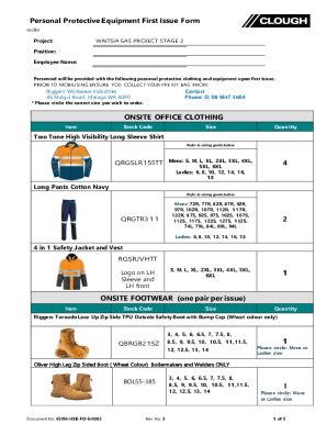 Fillable Online Personal Protective Equipment PPE James Lake Gas