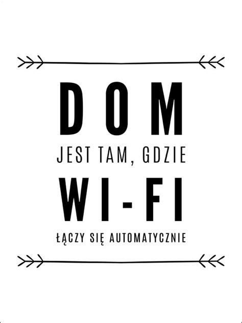 wifi strzałki plakat 40x60 cm AAALOE Inna marka Sklep EMPIK