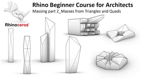 03 Rhino Beginner Course For Architects Massing Part 2 Complex Shapes