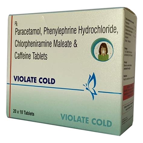 Paracetamol Phenylephrine Hydrochloride Chlorpheniramine Maleate Tablet