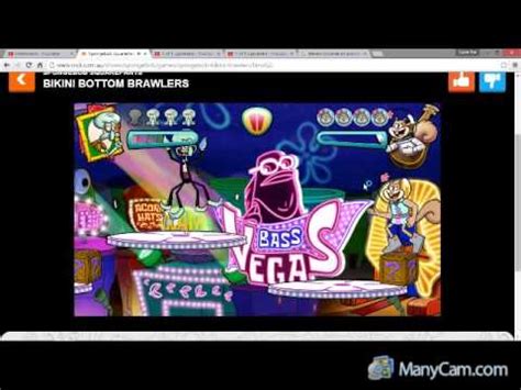 HITTING GIRLS IN BIKINI BOTTOM BRAWLERS YouTube