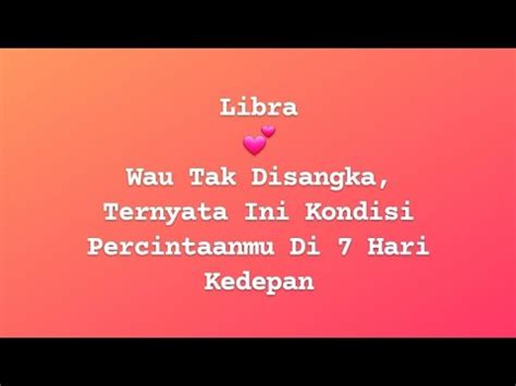 Libra Wau Tak Disangka Ternyata Ini Kondisi Percintaanmu Di Hari