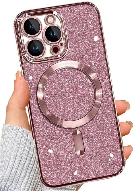 ETUI CASE DO IPHONE 15 PRO MAX GLITTER OBUDOWA BROKATOWE RÓŻOWY