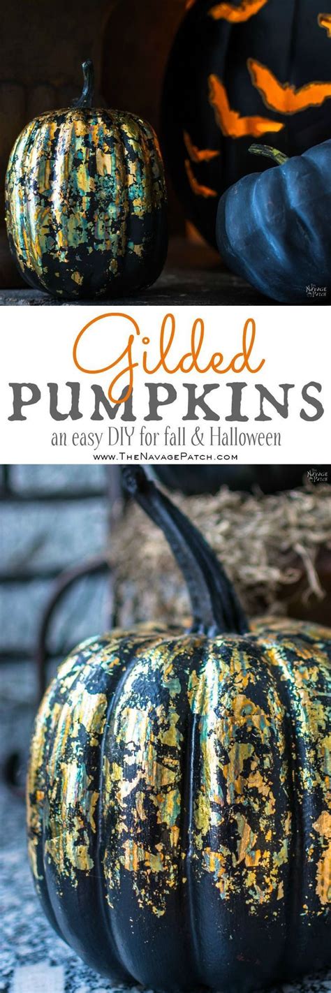 Gilded Decorative Pumpkins A Simple Minute Craft The Navage Patch