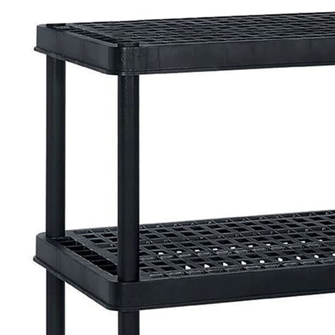 3-Tier Shelving Unit, Black