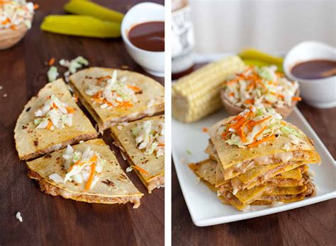 Texas Bbq Pulled Pork Quesadillas Snixy Kitchen