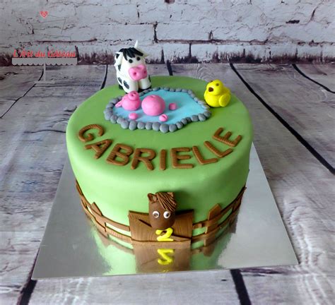 G Teau Animaux De La Ferme Gateau Personnalis Gateau Animaux De La