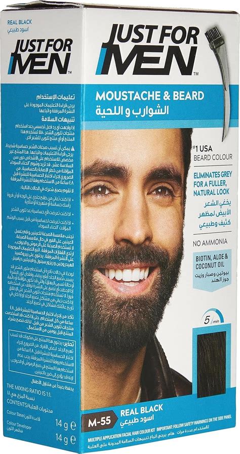 Just For Men M Real Black Moustache Beard Dye Count