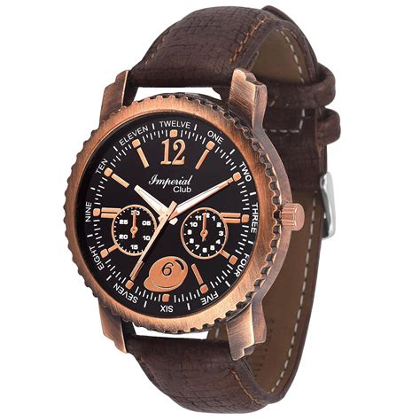 Buy Imperial Club Men S Copper Black Chrono Look Super Model Analog