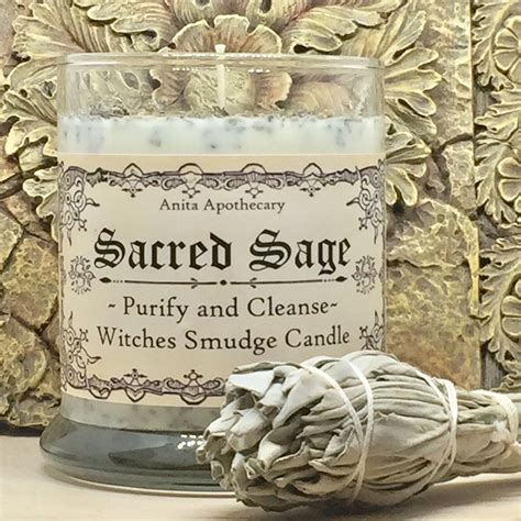 New Sacred Sage Purifying And Cleansing Candle With Sage All Throughout The Soy Wax Sage