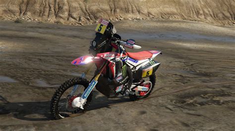 Honda CRF 450R Dakar GTA 5 Mod