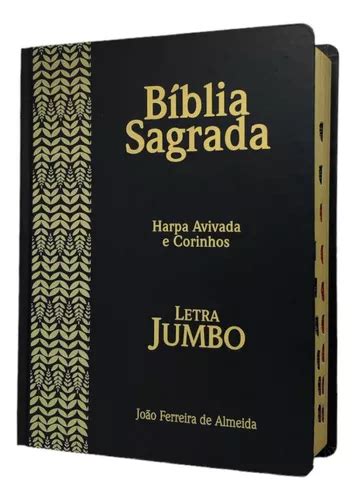 Bíblia Jumbo Letra Extra Gigante Harpa F Vermelha E Índice