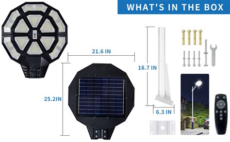 Luces Solares De Calle De 2500 W Luz Solar Para Exteriores Luz De