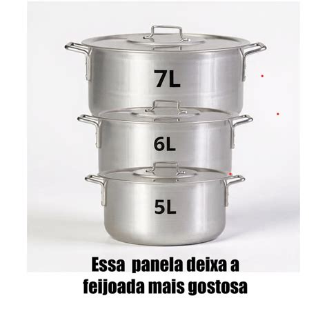 Panelas Para Feijoada - Full Kit Panelas de Alumínio para Feijoada Jogo de Panela 3 peças Kit ...