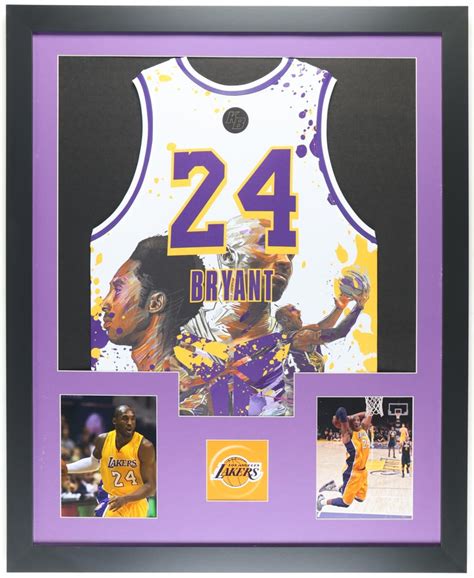 Kobe Bryant Unsigned Custom Framed Jersey Display | Pristine Auction