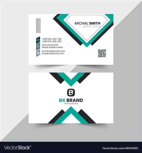 Professional business card design Royalty Free Vector Image