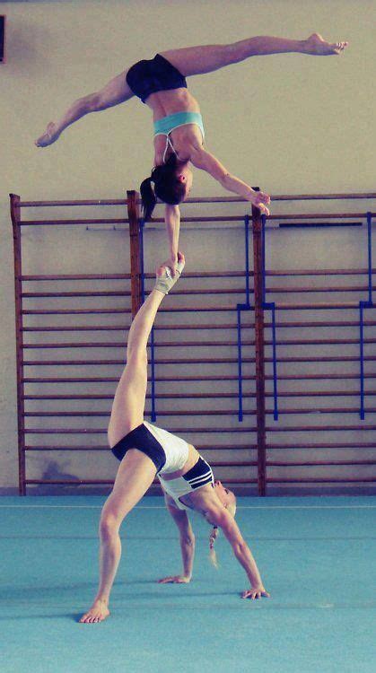 Gymnastics Two People Sports Pinterest Gymnastics Dancing And Gymnastics Flexibility