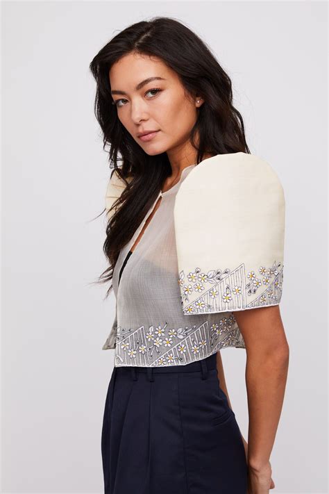 Camila Bolero Cocoon Modern Filipiniana Dress Filipiniana Dress