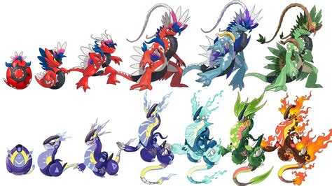 All Gen 9 New Pokémon Type Swap Evolutions Max S Animation Youtube