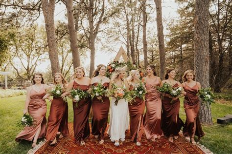 Pin By Rosalina Palanca On Wedding Inspo Rust Bridesmaid Dress