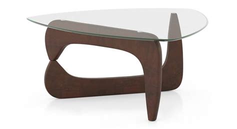 Noguchi Abstract Solid Wood Coffee Table in Dark Walnut Finish - Urban ...